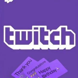 Twitch Gift Card 15 EUR – twitch Key – EUROPE [BUNDLE x5]